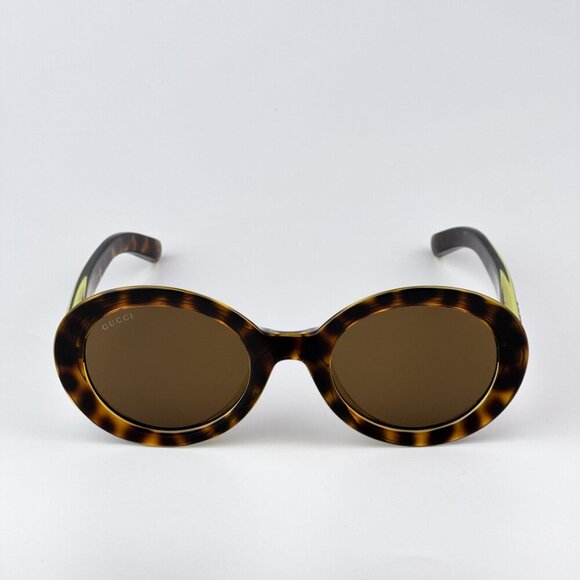 Gucci GG1722SA 002 BRAND NEW Sunglasses Spotted Havana Nicotine Brown Unisex main image 7
